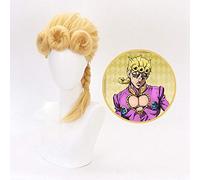 Anime Jojo's Bizarre Adventure Golden Wind Cosplay perruque Jojo No Kimyou Na Bouken Giorno Giovanna jaune carnaval Costume perruques KUQX803