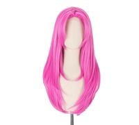 Anime JOJO's Bizarre Adventure Perruque diavolo longue rose rouge résistant à la chaleur + bonnet de perruque