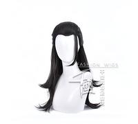 Anime Jujutsu Kaisen Getou Suguru Long Black Hair Men Cosplay Wig + Wig Cap Synthetic Halloween Party Props Costume Wig