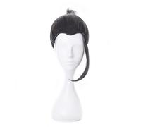 Anime Jujutsu Kaisen Getou Suguru Short Black Hair Ponytail Homme Cosplay Wig + Wig Cap Synthetic Halloween Party Props