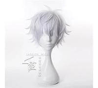 Anime Jujutsu Kaisen Silver White Wiv Wiv Gojo Satoru Libération State Cosplay Wig Play Poudre 30cm