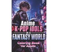 Anime K-pop Idols in a Fantasy World Coloring Book: A Creative Journey Through Sci-Fi Worlds, Edgy Fashion, and Cool Urban Scenes. 50 Awesome One-Sided Illustrations.