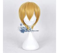 Anime Kaguya-sama: l'amour est la guerre Shirogane Miyuki Cosplay perruque hommes jaune blond perruque cheveux courts Halloween carnaval Cosplay Costume
