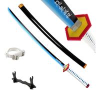 Anime Katana, 104 cm de long, lame légère en bambou, Giyuu bleu