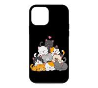 Anime Kawaii Cat Pile Cute Chibi Kitty Mountain Neko Lover Coque pour iPhone 12 Mini