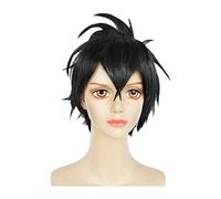 Anime Kemono Jihen Kabane Kusaka Black Short Wig Cosplay Costume Heat Resistant Synthetic Hair Men Party Wigs