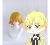 Anime Kimetsu No Yaiba Cosplay perruques Zenitsu Agatsuma Cosplay perruque synthétique perruque cheveux Halloween fête lame de démon Cosplay perruque