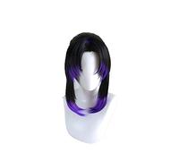 Anime Kimetsu no Yaiba Kochou Shinobu Wig Cosplay Costume Women Heat Resistant Synthetic Hair Wigs + Wig Cap