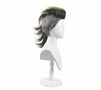 Anime Kimetsu No Yaiba Shinazugawa Sanemi Perruque Cosplay Halloween Cheveux + Bonnet de perruque