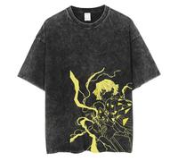 Anime Kimetsu no Yaiba Tshirt Kamado Tanjiro T-Shirt Kochou Shinobu Tops Kamado Tanjiro/Kanroji Mitsuri Impression 3D Summer Manches Courtes Manga Tee pour homme et femme, Type 12, XL