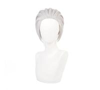 Anime Kimetsu No Yaiba Uzui Tengen Cosplay Wig Uzui Tengen Perruque courte Gris argenté Faux cheveux avec clip Perruque queue de cheval