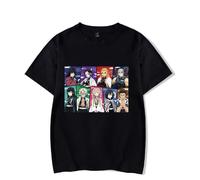 Anime Kimetsu no Yaiba Zenko Zenitsu Merch T-Shirts à Manches Courtes Garçon Fille Tees Col Rond Cosplay Dessin Tanjirou Tops