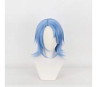 Anime Kingdom Hearts Iii Aqua Cosplay perruque courte bleu fibre résistante à la chaleur cheveux Halloween carnaval Costume jeu de rôle perruques KUMZ3629