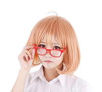 Anime Kyoukai no Kanata Kuriyama Mirai Cosplay Wig For Women/Girls Halloween,Party,Stage,Play Short Synthetic Pear Hair