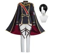 Anime Levi/Hange Zoe/Armin Arlert/Historia Reiss Cosplay Ensemble complet | Ensemble complet avec cape et perruque d'anime, veste pour Halloween, fête, carnaval, déguisement