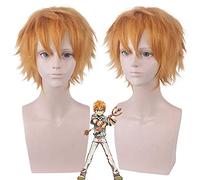 Anime lié aux toilettes Jibaku Shounen Hanako-kun Hanako Kun Minamoto Kou Cosplay perruque dorée courte perruques de cheveux synthétiques