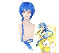 Anime Magi Aladdin bleu longue perruque Cosplay Costume hommes femmes résistant à la chaleur cheveux synthétiques Halloween fête jeu de rôle perruques