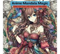 Anime Mandala Magic: A Unique Collection of Manga-Style Art with Beautiful Mandala Patterns for Creative Coloring: Coloring Book for Teens, Adults, Perfect for Gifts