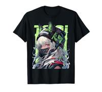 Anime Manga Cyberpunk Aesthetic Cyberpunk Techwear Harajuku T-Shirt Noir Taille S Unisex-Adulte