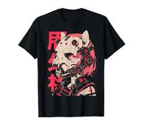 Anime Manga Cyberpunk Aesthetic Techwear Harajuku Cat Girl T-Shirt