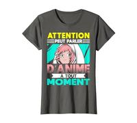 Animé Manga Humour Japonais Kawaii Anime T-Shirt, Femme, Asphalte, M