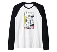 Anime Manga Panneaux Vintage Cartoon Japonais Manche Raglan