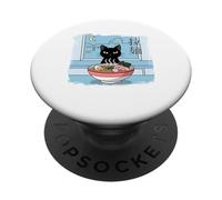 Anime Manga Ramen Chat Vintage Rétro Style PopSockets PopGrip Adhésif