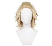 Anime Manjiro Sano/Mikey Perruque Cosplay, Cheveux Dorés Courts Avec Perruque Gratuite, Pour Halloween, Fête, Carnaval, Vie Nocturne, Concerts, Mariages