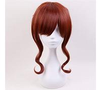 Anime marin lune cristal Kino Makoto Cosplay perruque marin Jupiter brun style queue de cheval cheveux adultes femmes Halloween Costume perruques kumz6603