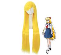 Anime marin lune Minako Aino longue perruque Cosplay Costume résistant à la chaleur synthétique cheveux marin Vénus femmes perruques C-384