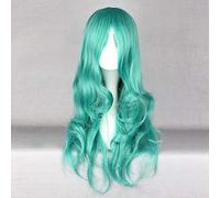 Anime marin lune Neptune Kaiou Michiru vert longue vague perruque bouclée Cosplay Costume résistant à la chaleur cheveux synthétiques femmes perruques YX-229