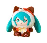 Anime Miku Figurine Statue Miku Action Figurine 15 cm Kagamine Len Kagamine Rin Pendentif en peluche Style pyjama PVC Modèle Objet de collection Décoration de bureau de voiture Cadeaux