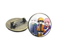 Anime Mirai Nikki Future Diary Badges Cosplay Gasai Yuno Pins Icon Amano Yukiteru Broche Cabochon en verre pour sacs à dos, Verre