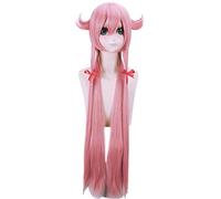 Anime Mirai Nikki Gasai Yuno rose longue perruque Cosplay Costume le futur journal résistant à la chaleur cheveux synthétiques femmes Cosplay perruques PL-101