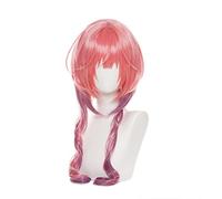 Anime Miss Kobayashi Dragon Maid Iruru Perruque Cosplay Rose Violet Dégradé Cheveux Fibre Résistant à la Chaleur + Bonnet de Perruque Halloween Fête