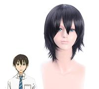 Anime Miss Kobayashi Dragon Maid Takiya Makoto Cosplay perruque courte noir synthétique cheveux Kobayashi-san Chi pas de femme de chambre Dragon perruques