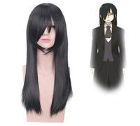 Anime Miss Kobayashi'S Dragon Maid Fafnir Cosplay Wig Miss Kobayashi'S Dragon Black Long Hair Halloween Wigs PL-FFN