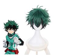 Anime mon Boku pas de héros académique Izuku Midoriya perruque Cosplay court vert noir cheveux synthétiques Halloween Costume fête perruques + bonnet de perruque