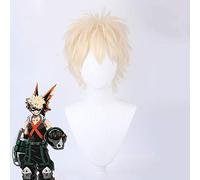 Anime mon héros académique Bakou pas de héros Bakugou Katsuki Bakugo Cosplay perruque courte perruque synthétique fête Cosplay Costume perruques