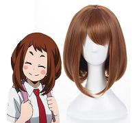 Anime mon héros académique Cosplay perruques Ochako Uraraka Cosplay perruque synthétique perruque cheveux Halloween fête Boku pas de héros académique perruque