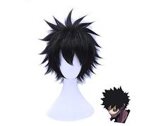 Anime mon héros académique Dabi perruque Cosplay Costume Boku pas de héros académique court noir cheveux synthétiques Halloween fête perruques + casquette de perruque QX-002