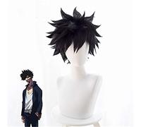 Anime mon héros académique Dabi perruque Cosplay Costume Boku pas de héros académique court noir cheveux synthétiques Halloween fête perruques + casquette de perruque
