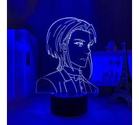 Anime Moriarty William James Moriarty lampe Cool 3D Illusion Night Lamp Home Room Decor Acrylique LED Light Cadeaux pour enfants-16 couleurs avec télécommande