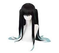 Anime Muichirou Tokitou Perruque synthétique résistante à la chaleur pour Halloween