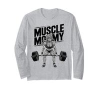 Anime Muscle Mommy Weightlifting Fitness Girl Aesthetic Manche Longue