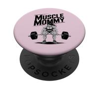 Anime Muscle Mommy Weightlifting Fitness Girl Aesthetic PopSockets PopGrip Adhésif