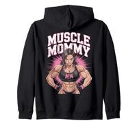 Anime Muscle Mommy Weightlifting Fitness Girl Aesthetic Sweat à Capuche