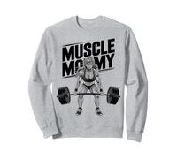 Anime Muscle Mommy Weightlifting Fitness Girl Aesthetic Sweatshirt