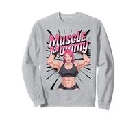 Anime Muscle Mommy Weightlifting Fitness Girl Aesthetic Sweatshirt