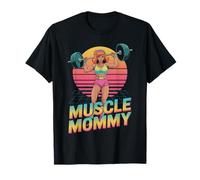 Anime Muscle Mommy Weightlifting Fitness Girl Aesthetic T-Shirt